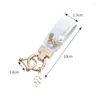 Keychains Fashion Leaf Shell Pendant Keychain Pu Leather Key Ring Women Hand Rope Car Telefon Charm Holder Par Present Trinket