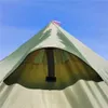 Палатка-пирамида со снежной юбкой Сверхлегкий открытый вигвам для кемпинга с отверстием для дымохода для приготовления пищи, туристическая палатка 240223