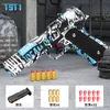 Gun Toys 1911 Fully Automatic Ejection Shell Continuous Soft Bullet Gun Empty Chamber Hang-Up Automatic Reloading Toy Gun For Boys T240309