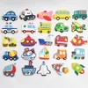 Cartoon refrigerator stickers wholesale small car soft adhesive magnetic stickers creative decoration children's letter magnetic stickers mini