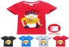 sml Детские футболки с принтом Jeffy 614T Kids Boys Cartoon Print 100 Хлопковые футболки 115165см Детская дизайнерская одежда для мальчиков KSS3833714582