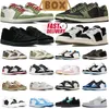 Z Box Jumpman 1 Buty do koszykówki 1S Chińskie Nowy Rok Black Phantom Reverse Mocha Black Olive J1 Męskie Trenery Women Sneakers