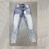 Фиолетовые брендовые джинсы Модные тенденции Джинсы Kusbi Дизайнерские джинсы Ksubi Мужские джинсы скинни 2024 Роскошные джинсовые брюки Потертые рваные байкерские черные джинсы Slim Fit Jeanss 2664