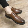 Новая мужская обувь коричневого цвета, повседневная обувь, лоферы на молнии, весна-осень, Zapatos De Golf Para Hombre ручной работы