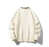 Erkek Sweaters 2024 Sonbahar Kış Japon Düz Renkli Polo Gömlek Erkek Kadın Külot Kazak Triko Sıradan Moda Üst Flip Yaka 5xl