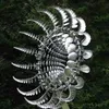 Bahçe Dekorasyonları Eşsiz Büyülü Metal Yel Değirmeni Açık Rüzgar Spinners Rüzgar Toplayıcıları Avlu Veranda Çim Bahçe Dekorasyonu Açık Kapalı T240309