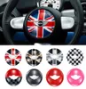 Union Jack Car Steering Wheel Panel Center Cover Sticker Moulding Trim Sticker for Mini Cooper R55 R56 R60 R61 Styling Accessories4648207