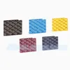 5A kvalitet äkta läderväska passhållare Luxurys designer plånbok goyar korthållare mens plånböcker kvinnors purs 271n