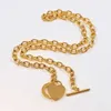 2020 Hot Sale Design Heart Love Necklace For Woman Rostfritt stål Tillbehör Zircon Heart Love Necklace For Women Jewelry Gift No Box ASD