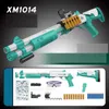 Gun Toys XM1014 Toy Gun Soft Shell Ejection Launcher Foam Dart Pistol Model Manual Plastic Blaster Armas för barn Vuxen utomhusspel T240309