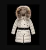 2021 Kids039S Girl Women Boy Jacket Stake Parkas مع غطاء محرك السيارة للبنات دافئة سميكة أسفل السترات أطفال محرك أقصى 100 فرو Wint1565686