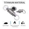 키 체인 티타늄 퀵 릴리스 키 체인 분리 가능한 키 링 당겨 가방/지갑/벨트 홀더 액세서리