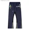 Mens Graffiti Pants Gallery Depts Womens Sweepants Galleryes Dept Speckled Letter Print Man 부부 느슨한 다목적 캐주얼 스트레이트 GBQ2