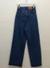 Damesjeans Hit Color Jeans Hoge taille gradiëntblauwe damesjeans Damesstraatkleding Mode Mom Jeans Broek met ritszakken KM81436 J240306