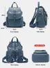 Zency mulheres pequena mochila 100 couro genuíno espaçoso viagem mochila para menina moda feminina mochila bolsa de ombro 240307