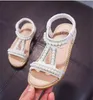 2024 Zomer Nieuwe Meisje Parel Sandalen Baby Koreaanse Editie Open Teen Prinses Schoenen Kleine en Middelgrote Kinderen modieuze sandalen