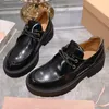 thick sole women lace up causal shoes runway designer high quality genuine leather new arrive women hot sale height increasing British style loafers