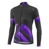 JoseMX Maglia da ciclismo a manica lunga da donna Abbigliamento da bici da bicicletta MTB Maglia sportiva con bretelle Viola Giacca da motocross da strada di montagna attillata 240307