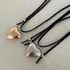 Pendant Necklaces Simple Love Heart Necklace Clavicle Chain Long Rope Short Jewelry