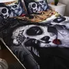 Fanaijia Sugar skull Bedding Sets king beauty kiss Duvet Cover Bed Set Bohemian Print Black Bedclothes queen size bedline 2106152652