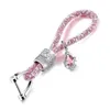 Glitter chaveiros feminino chave fob strass chaveiro brilhante fob chaveiro anel cinta com encantos decorações chave do carro 240229