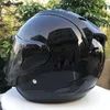 Motorradhelme Jet Scooter Half Face Helm Motorrad Capacete Casco SZ-Ram4 Schwarz Farbe 3/4 Open Summer