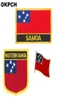 Western Samoa flag patch badge 3pcs a Set Patches for Clothing DIY Decoration PT015138373214