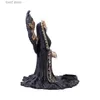 Dekorativa föremål Figurer Teresina Grim Reaper Staty Nordisk staty av död Aromaterapi Ljusstake Decoration Gothic Halloween Harts Candle Sculpture T24