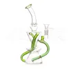 Klein Tornado Percolador Reciclador de vidro Bong Hookahs 10,6 polegadas Recycler Water Pipes Oil Dab Rigs com tigela de 14mm