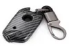 Fibra de carbono de plástico preto para Kia Stinger K900 4 botões chave fob capa case47760425148857