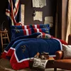 BeddingComporter Setfour Sed Clothes British Preppy Children Children's Trzyczęści europejskie i amerykańskie łóżka 1,8 mln dla Twobedding Sets Designer