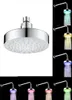 Pommeau de douche rond en acier inoxydable de 6 pouces, lampe LED RGB, capteur de température, pomme de douche à pluie avec couleur Cha7818063