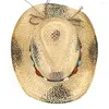 Летние береты ручной работы с рисунком травы, соломенная ковбойская шляпа в стиле вестерн, женская и мужская уличная защита от солнца, топ в стиле пастушки, сомбреро де Mujer