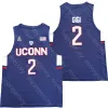 NCAA College Connecticut UConn Huskies Basketball Jersey Paige Bueckers Tyler Polley Andre Jackson Adama Sanogo Jalen Gaffney R.J. Cole Tyre