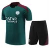 23 24 tuta 2023 2024 PARIGI tuta sportiva da allenamento tuta a maniche corte maglia da calcio kit uniforme chandal felpa per adulti set uomo bambini