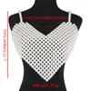 Czołgi damskie gaono elegancka lady perła sexy crop top fishnet pusta najejca letnia plaż