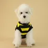 Dog Apparel Cat Clothing Bee-themed Pet Costume Soft Comfortable Two-leg Pullover Clothes For Dogs Cats Quirky Transformer Design