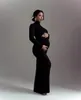 Vestidos de maternidade para poshoot gravidez mulheres bodycon maxi roupas longas para grávida pogal babyshower adereços 240228