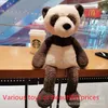 Simpatico peluche a forma di rana con le gambe lunghe, panda con striscia di elefante addormentato, bambola di stoffa, bambola per graffiare la bambola