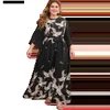 Urban Sexy Dresses Middle East Muslim plus size fashion hot new Arab Dubai womens clothing fashion plus size print dress Long dress Saudi Malaysia L240309