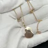 Designer di marchi di lusso in oro 18K collane di ciondoli per design di ciondoli Crystal Rinestone Collana Accessori per gioielli per la festa di matrimonio