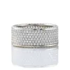 Heren trouwring Iced Out Mens ronde Moissanite verlovingsring volledige eeuwigheid bruiloft brede band ring voor vrouwen