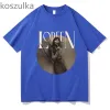 티셔츠 Loreen Tattoo Eurovision 2023 Tshirt Unisex Pure Cotton Fashion Print Short Sleeve Y2K 힙합 상단 셔츠 T 셔츠 스트리트웨어