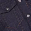 Jaqueta jeans japonesa moderna com jaqueta bordada masculina de alta qualidade
