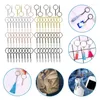 Keychains 100 Pieces 25mm Color Keyrings Metal Round Bifurcated O Rings With Chain For Home Car Office Key Accessories