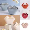 Present Wrap 10/20pcs läder presentpåsar Bow Ribbon Packaging Bag Wedding Favor Distributions Bags Christmas Candy Packaging Box Mini Handväska T240309