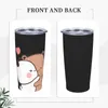 Tumblers Bubu Dudu 스테인레스 스틸 텀블러 포옹 해변 자동차 머그잔 20oz 열 머그잔 휴대용 차갑고 밀크 티 워터 병