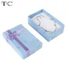 12 pieces/batch color matching ring necklace set box pavilion box necklace box earring bracket 5 * 8 packaging gift box 240309