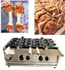 Fabricantes de pão Máquina elétrica de taiyaki 6 peças bolo de peixe waffle grill maker17568568