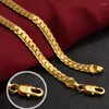 Ensemble de collier et boucles d'oreilles pour femmes, couleur argent 925, or 18 carats, chaîne de 6MM, Bracelets, mode fête de mariage, styliste